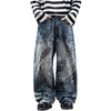 #K11-H3873-ST# American Retro Graffiti Splatter Jeans