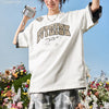 #NT-NU464#WAIKO Trendy Leopard Print Rhinestone Embroidery T-Shirt