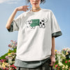 #NT-NU293# American Dog Embroidered short-sleeved T-shirt