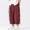 #QT788-M161# Trendy cotton and linen wide-leg pants