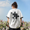 #NT-NU365#WAIKO Trendy Puzzle 3D Print T-shirt