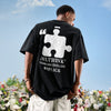 #NT-NU365#WAIKO Trendy Puzzle 3D Print T-shirt