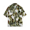 #MD-TH2401002#復古仙鶴花領夏威夷短袖襯衣