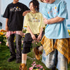 #NT-NUO87#美式復古刺繡字母短袖T恤