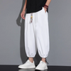 #QT788-M172# Trendy cotton and linen cropped pants
