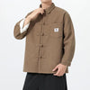 #M-JK83# Solid-color Japanese fleece shirt