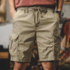 #MS-AY-BY077# American casual cargo shorts