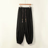 #A005-K280# Japanese-style oversized cotton and linen skinny pants