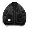 #LYA051-22067# Trendy workwear quilted jacket