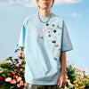 #NT-NU088#復古漸變印花短袖T恤