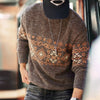 #XZ-MY5098-ST #Men's American Vintage Fair Isle Ethnic Sweater