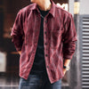 #DY-C119-ST# American-style Vertical Stripe Long Sleeve Shirt