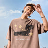 #NT-NU435#WAIKO Vintage Distressed Dachshund Pearl T-Shirt