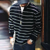 #BN-W3103-ST#美式復古假兩件條紋衛衣
