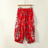 #A005-DK273# Japanese-style seven-inch wide-leg pants