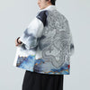 #A008-1-K86# Japanese-style printed cape T-shirt