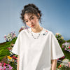 #NT-NU297#美式刺繡簡約短袖T恤