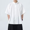 #M-C96# Stand-up collar court uniform Japanese style cotton and linen shirt