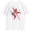 #JP-923# Monkey King Glow-in-the-Dark Embroidered T-shirt Size:M