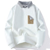 #1736-8947# Japanese casual round neck sweatshirt