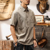#BN-BNT8126-ST# American retro Polo shirt