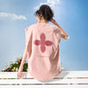 #NT-NU483#WAIKO Retro Four-Leaf Clover Color Block Letter Vest