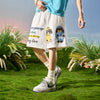 #NT-EK224#WAIKO Trendy Letter Puppy Shorts