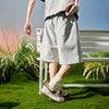 #NT-NU591#WAIKO Retro Wide-Leg Embroidered Shorts