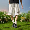 #NT-NU582#WAIKO Retro Letter Embroidery Shorts