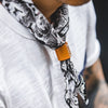 #MD-TS2101087# Retro Tattoo Hundred Tigers Square Scarf Buckle Jewelry