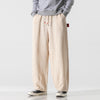 #B375-K126# Japanese style cotton and linen trousers